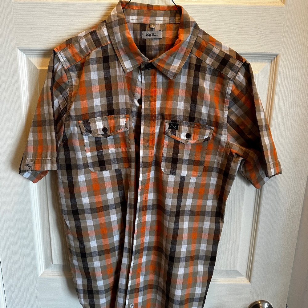 Lrg vintage short sleeve button up "Afternooner" - M